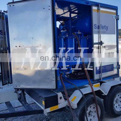 Movable Oil Filtration Enclosed Transformer Oil Purification Machine