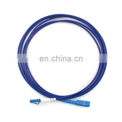 SC-LC Spiral Armored Single Mode Simplex LSZH PVC Fiber Optic Patch cord Fiber Jumper random mated lc sc fiber optical patch cor