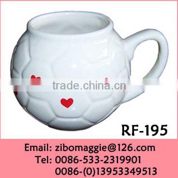 Professional Hot Sale Ball Shape Ceramic Soup Cup and Water Cup for Promotion