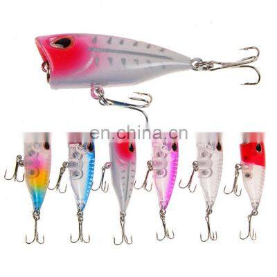 4cm 3g Hard Plastic Mini Fishing Bait ABS 3D Big Lure Eyes Fish Bait Popper