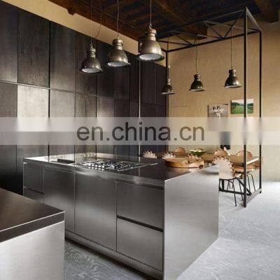 Commercial Lower Price Simple Kitchen Furniture Set Aluminium Modular Kitchen Cabinet Design photo-5