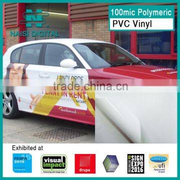 100mic PVC polymeric car vinyl wrap for eco solvent ink