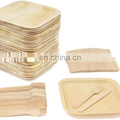 Palm Leaf Plates Compostable Bamboo-Style 6\