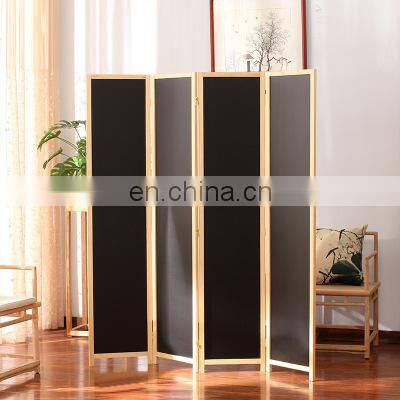 Wood Frame Chalkboard Room Divider Screen with Wet Erase Board blackboard for child