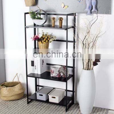 Metal book shelf Northern Europe Style simple design DIY Multifunction  foldable storage Shelves