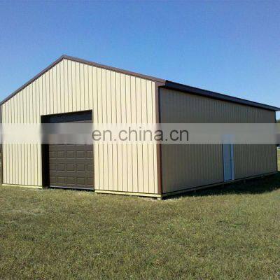 Light weight galvanized steel two-door small storage car garage