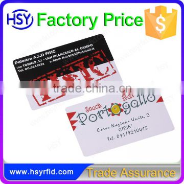 Wholesaler in Shenzhen rfid card access control system proximity RF id card with both side printed