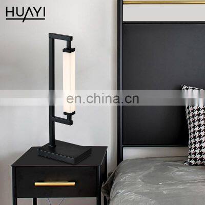 HUAYI Huayi Hot Sale Iron Aluminum Ac220v Smd 5.5w Indoor Office Living Room Mobile Led Table Lamp