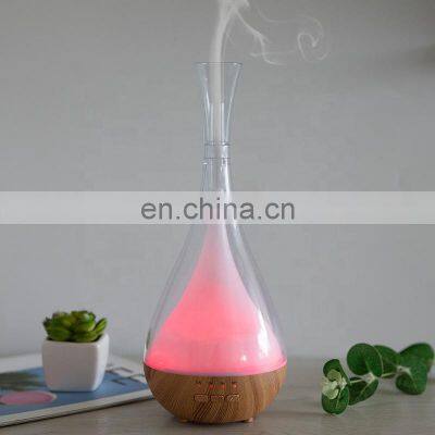 Wood Shape Floor Standing 7 Colors Aroma Diffuser Air Humidifier Essential Oil Diffuser