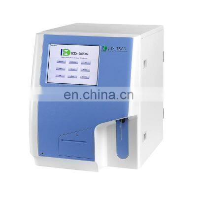 special design for veterinary Auto Hematology Analyzer with 13ml 20ml, 200000 Storage chemical analyzer KD3800