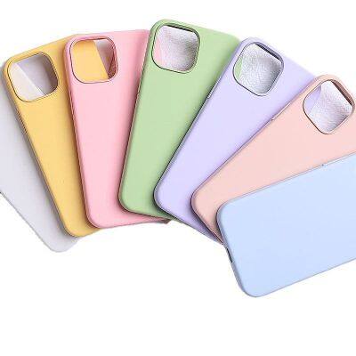 Monochromatic13 pro max silicone phone case colorful TPU silicone cases for iPhone 6 7 8 Plus X Xr 11 12 13 14 Pro Max Mini