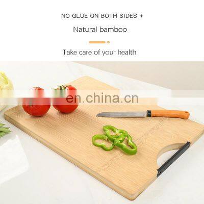 2020 Custom Wholesale Large Kitchen Vegetable Meat Bamboo Wood Wooden 3 Piece Chopping Cutting Blocks Board Set Of 3 With Handle