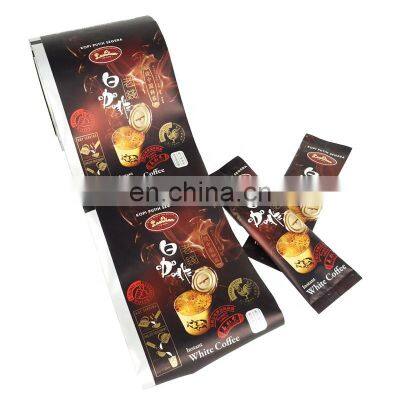 Automatic Sachet Packaging Roll Film Food Grade Plastic Laminated Aluminum Foil Film White Coffee Bags Custom Printed Rolls photo-5