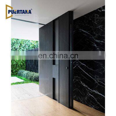 Italian Design Exterior Doors Stainless Steel Wood Front Doors For House Armored Entry Door