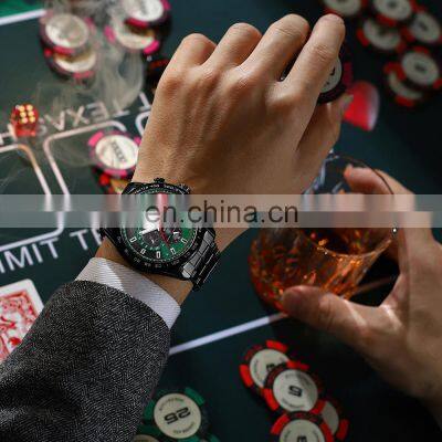 Curren 8410 New Fashion Quartz Watch Man 2022 Innovative Calendar Waterproof Silicon Band Green Stop Watches Relogio Masculino