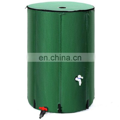 100 Gallon foldable Car water barrel Portable Rain Barrel Water Collector Tank with diverter