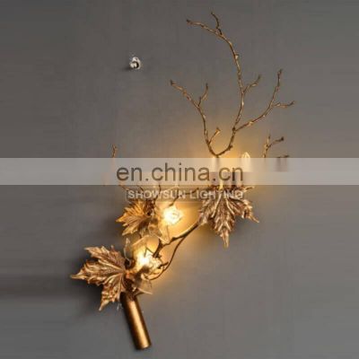 Modern brass wall mounted light bedside living room led wall lamp sconce wall light for home