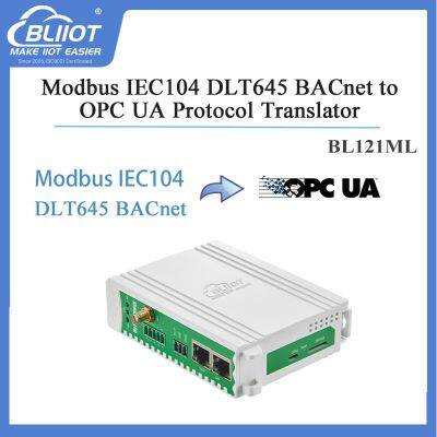 Support Modbus RTU/TCP, IEC104, DL/T645, BACnet/IP, Modbus MS/TP to OPC UA BL121ML Protocol Gateway