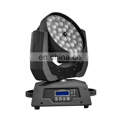 pro dj disco wedding party stage lighting 36x10w rgbw 4in1 led zoom moving head wash 36x10w zoom