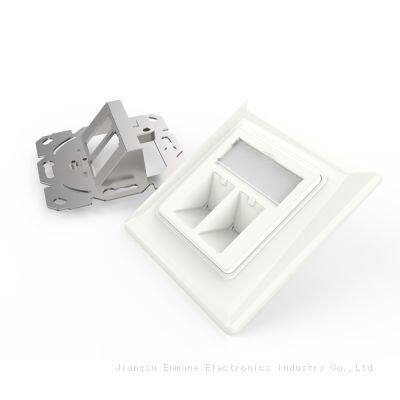 FTP Shileded German Type Rj45 Wallplate for Keystone Modules photo-3