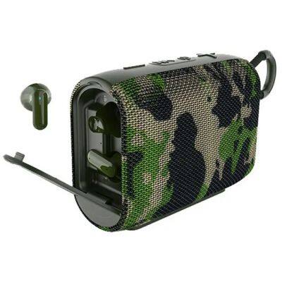 Portable Wireless Speaker Outdoor Sports Wireless 2-in-1 Speaker Earphone Wireless Tws Audio Speaker