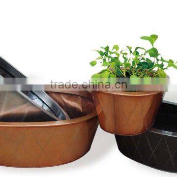 High quality best selling eco friendly Set of Round Zinc flower vase from Viet Nam