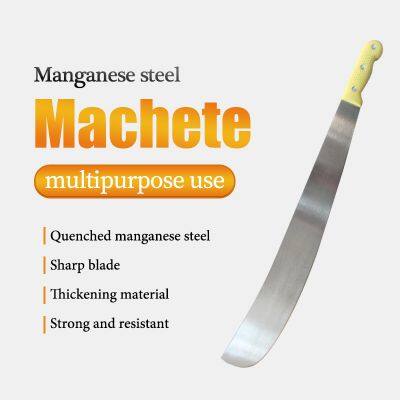 Тяжелый долговечный мachete с длинным лезвием из высокоуглеродистой стали для выживания, предназначенный для использования при сельскохозяйственных работах на открытом воздухе