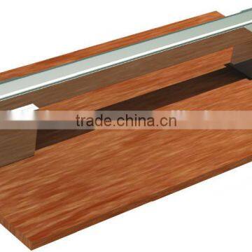 Aluminum furniture handle LUX KAYACIK 96-512 mm feet:25 mm