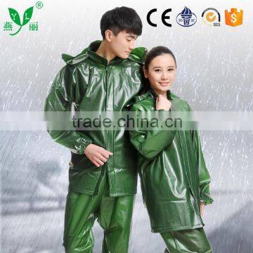 YANLI 100%waterproof, Wholesale Outdoor Polyester Raincoat / Rubber Raincoat photo-2