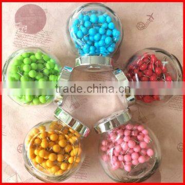 Wholesale High Quality 23mm Plastic Clear Square Head Thumb Tack photo-5