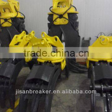 JCM hydraulic grapple, JCM excavator attachment grapple,wood log grapple
