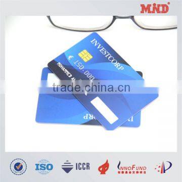 MDC040 contact 4442 ic chip card plastic printed lamination card with embossing No.