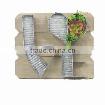 popular letter shaped wooden board wall decoration