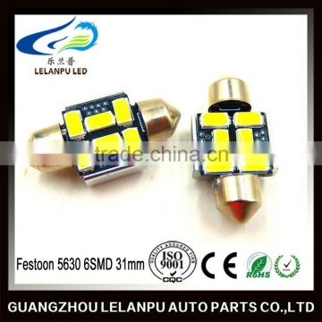 auto led lamp Festoon 5630 6smd 31/36mm canbus car Interior reading light