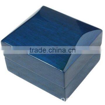 Wholesale Blue Luxury High Lacquer Wooden Packaging Gift Box W1204