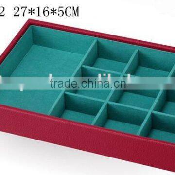 W1275R-5 Wholesale Slope Style Cosmetic Storage Box Stackable Wooden Jewelry Display photo-3