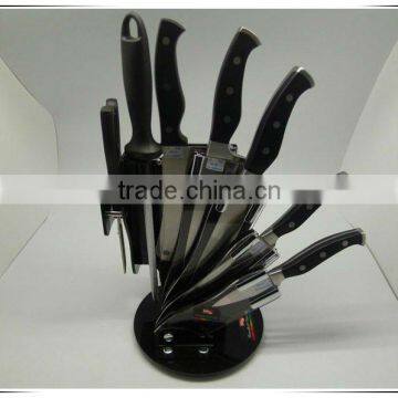 8pcs stainless steel Solid handle good quality kitchen knife