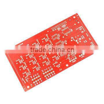 double sided pcb fr4 94v0 pcb red solder mask pcb manufacturer