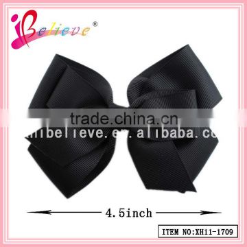 Grosgrain hair accessories, made in China black christmas bow clip,black bow ties