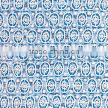 100% cotton knitting lace fabric dresses