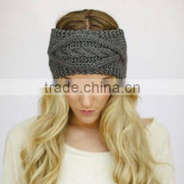 Hand Knitting Eye Style Warm Keeping Fashion Lady Headband Hairband For Women