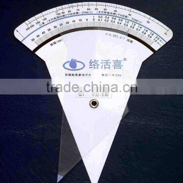 transparent ruler with ECG scale