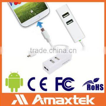 Card Reader 3 in 1 with Extension Cable for Mobile Use