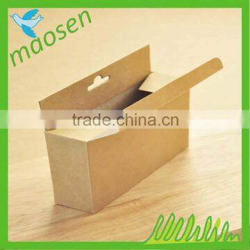 Cosmetic paper box brown kraft paper box paper box with pvc window