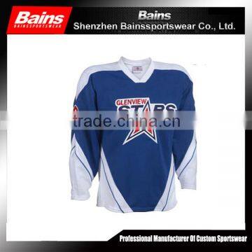 2015 best selling new design custom reversible hockey jerseys made in China