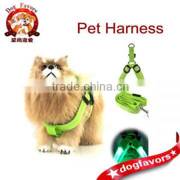 Trade Assurance LED illuminate Lighted Dog Harness and Dog Lead