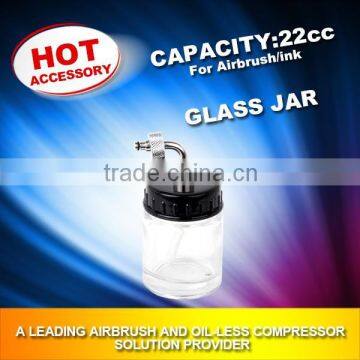 glass jar for airbrush