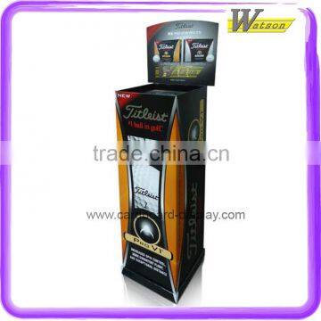 free floor standing corrugated cardboard display stand for golfball