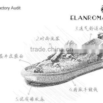 Vintage Casual Fancy Men Loafer Shoes With Python Leather Embossing Shoes photo-4