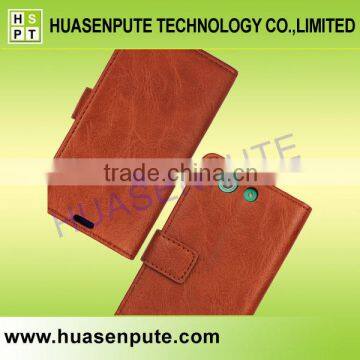 2015 Stylish High Quality Retro Book Style Leather Case for Sony Xperia Z3 Mini photo-6